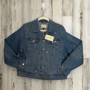 Embellished Blue Denim Jacket